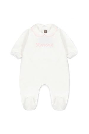 White chenille sleepsuit LITTLE BEAR KIDS | 7041LATTEROSA